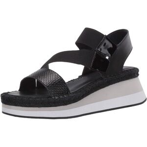 Donald J. Pliner Black Sandals with Textured Straps